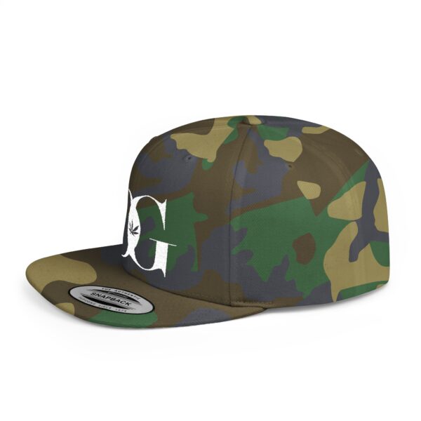 Stylish Solids and Camo OG Flat Bill Snapback Hat - Perfect for Casual Outings and Festivals - Image 3