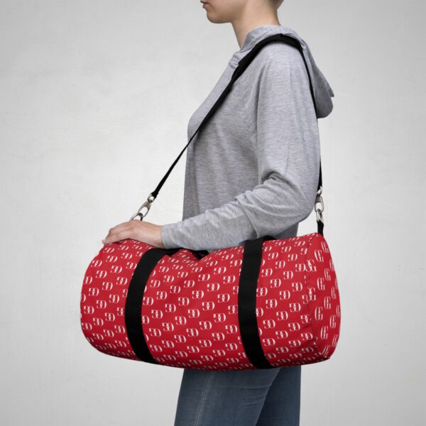 Red OG Monogram Duffel Bag - Perfect for Travel or Gym - Image 11