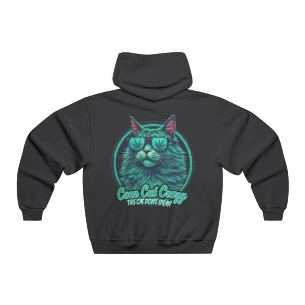 Men's Hooded Sweatshirt - "F*ck Your Feelings" & Chill Cat Design - Casual Streetwear - Image 4