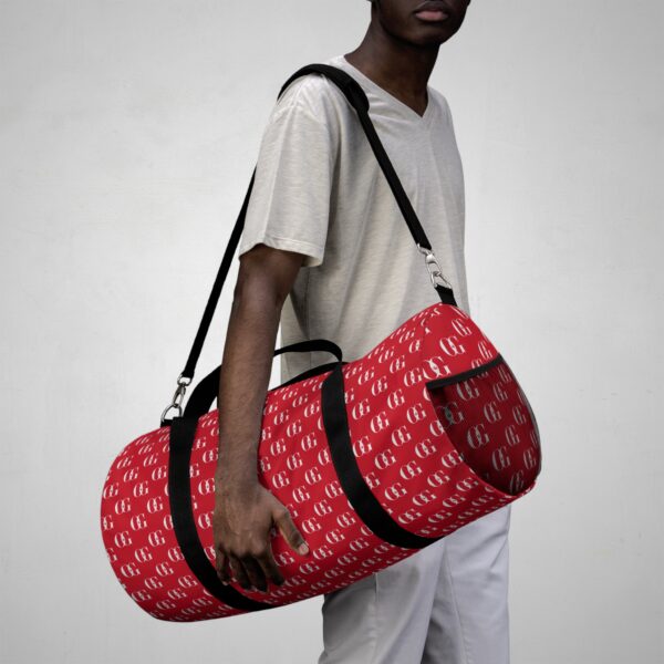 Red OG Monogram Duffel Bag - Perfect for Travel or Gym - Image 6