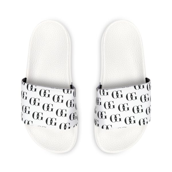 OG Monogram Pattern Slides Stylish Removable-Strap Sandals (Slides) for Casual Comfort | Perfect for Summer & Beach Days - Image 2