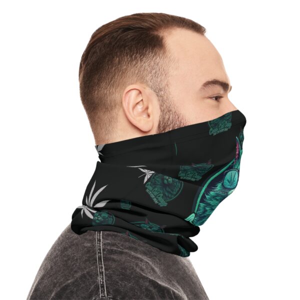 Cool Cat Cannabis Neck Gaiter | Stylish Lightweight Face Covering for Cold Weather - Image 8