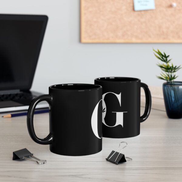 OG Cannabis Graphic Black Mug - Stylish 11oz & 15oz Coffee Cup for Stoners - Image 6