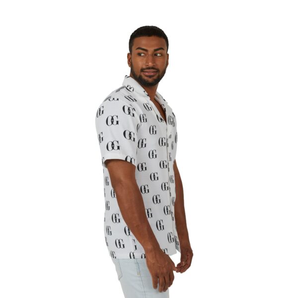 Stylish Men's OG Pattern Shirt - Trendy Summer Wear with Designer OG Cannabis Lettering - Image 5