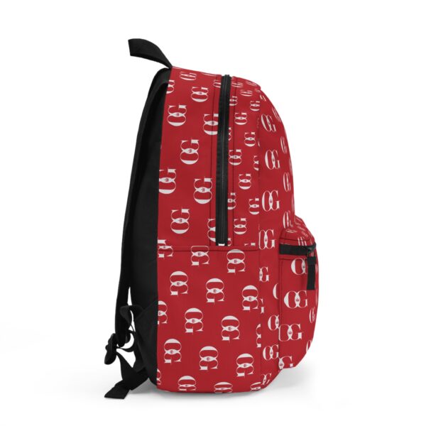 Red OG Monogram Backpack - Trendy & Functional Everyday Carry - Image 2