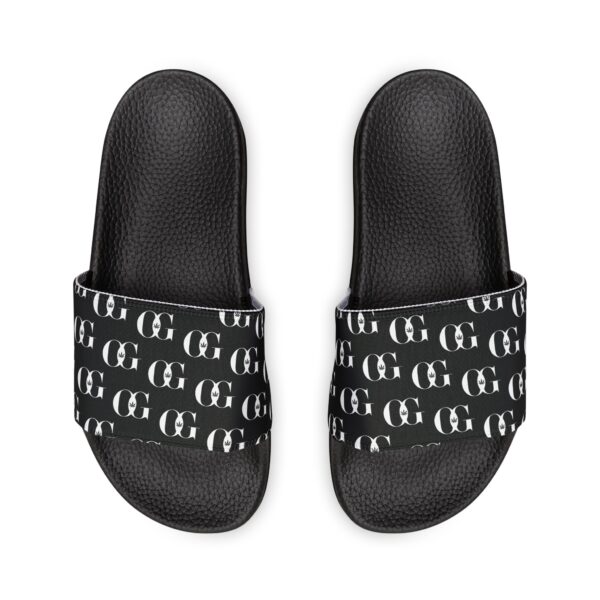 OG Monogram Pattern Slides Stylish Removable-Strap Sandals (Slides) for Casual Comfort | Perfect for Summer & Beach Days - Image 12