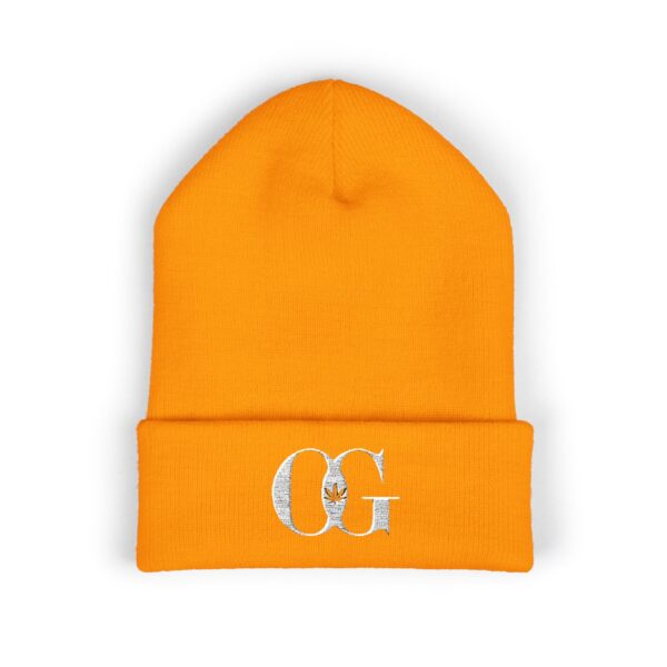 OG Cannabis Stylish Embroidered Classic Cuffed Beanie Street Wear - Image 3