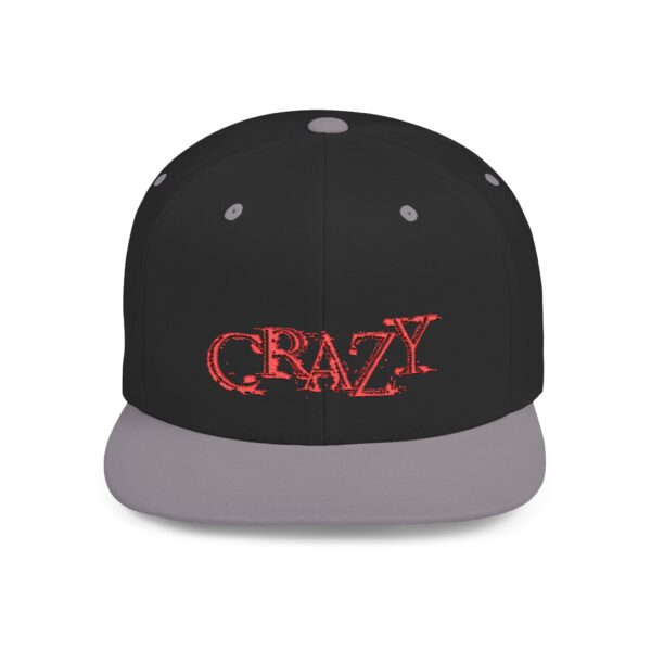 Crazy Flat Bill Snapback Cap - Trendy Hat for Streetwear Lovers - Image 10