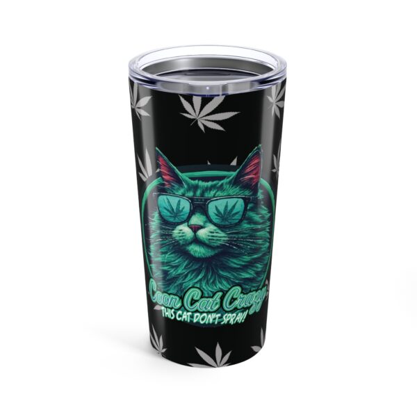 Cool Cat Cannabis 20oz Tumbler | Perfect for Coffee, Tea, and Outdoor Adventures