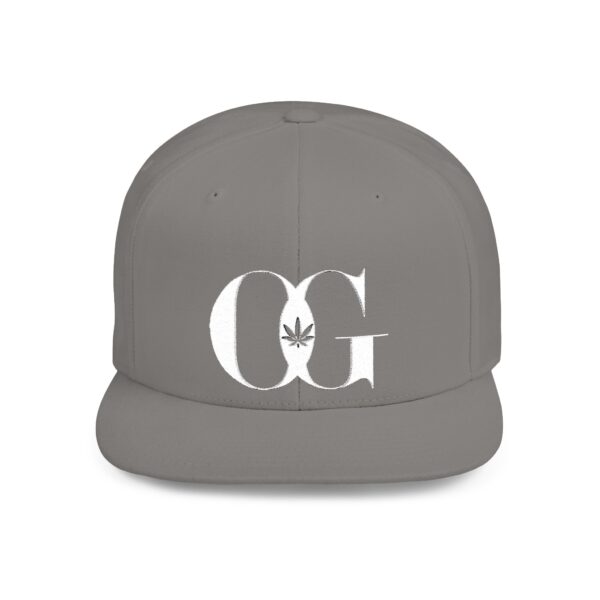 Stylish Solids and Camo OG Flat Bill Snapback Hat - Perfect for Casual Outings and Festivals - Image 4