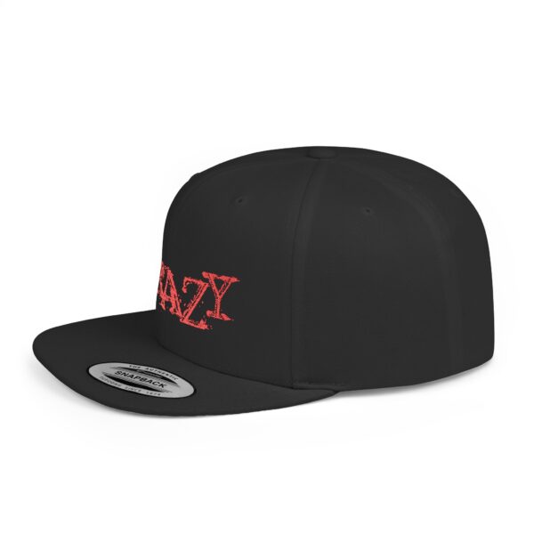 Crazy Flat Bill Snapback Cap - Trendy Hat for Streetwear Lovers - Image 6