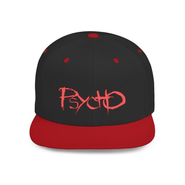 Psycho Vibe Flat Bill Snapback Cap - Urban Streetwear Style Hat - Image 7