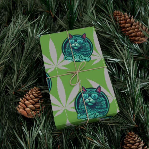 Cannabis Coon Cat Crazy Gift Wrap Papers - Image 8