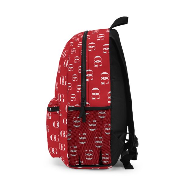 Red OG Monogram Backpack - Trendy & Functional Everyday Carry - Image 3