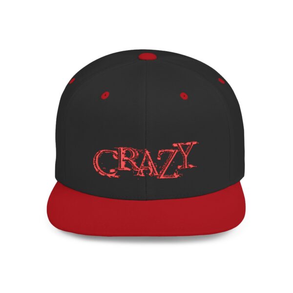 Crazy Flat Bill Snapback Cap - Trendy Hat for Streetwear Lovers - Image 7