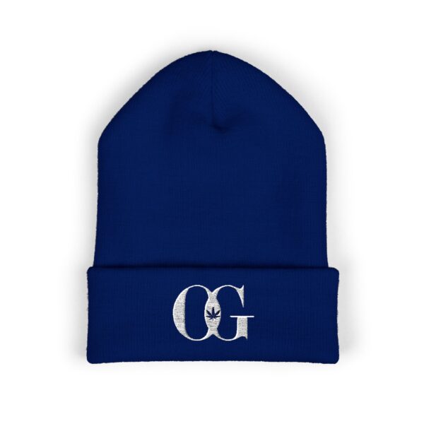 OG Cannabis Stylish Embroidered Classic Cuffed Beanie Street Wear - Image 5