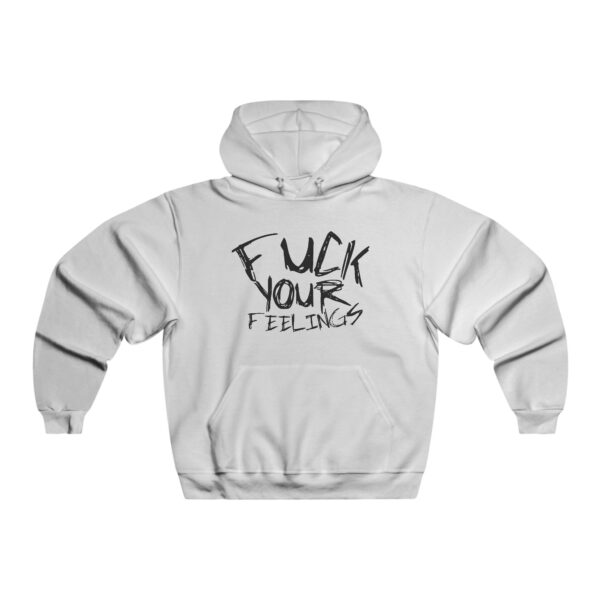 Men's Hooded Sweatshirt - "F*ck Your Feelings" & Chill Cat Design - Casual Streetwear