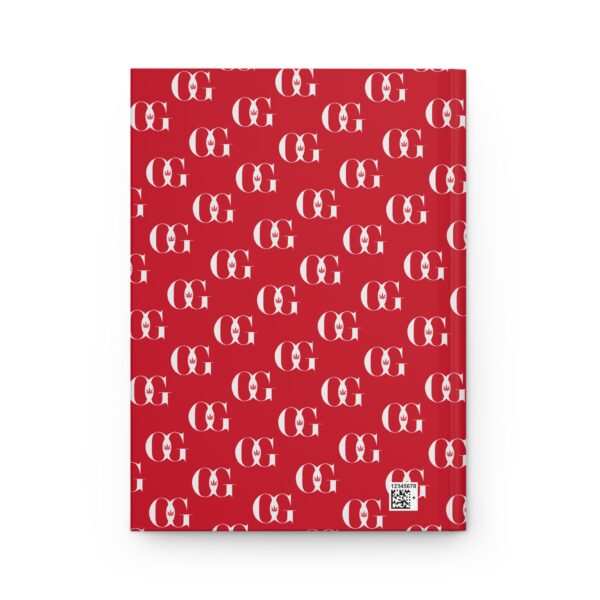 OG Monogram Pattern Hardcover Journal - Stylish Notebook with Monogram Design - Image 2