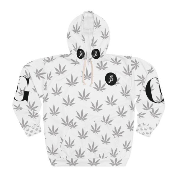 OG Push Pressure Cannabis Leaf Unisex Pullover Hoodie - Trendy Streetwear for Relaxation & Style - Image 2