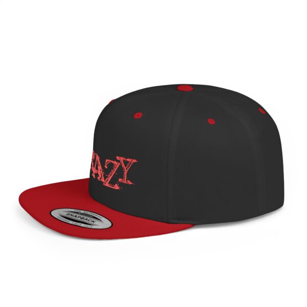 Crazy Flat Bill Snapback Cap - Trendy Hat for Streetwear Lovers - Image 9