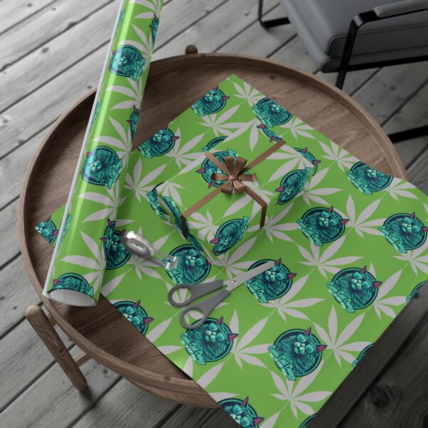 Cannabis Coon Cat Crazy Gift Wrap Papers - Image 7