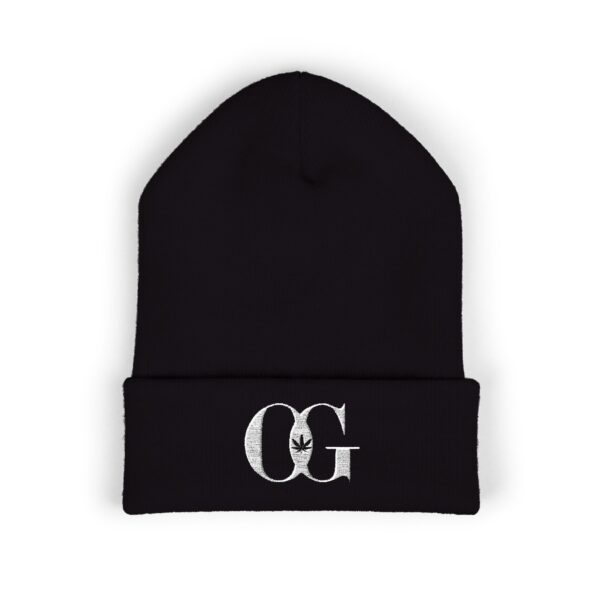 OG Cannabis Stylish Embroidered Classic Cuffed Beanie Street Wear