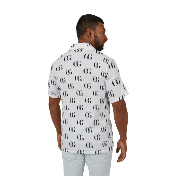 Stylish Men's OG Pattern Shirt - Trendy Summer Wear with Designer OG Cannabis Lettering - Image 4