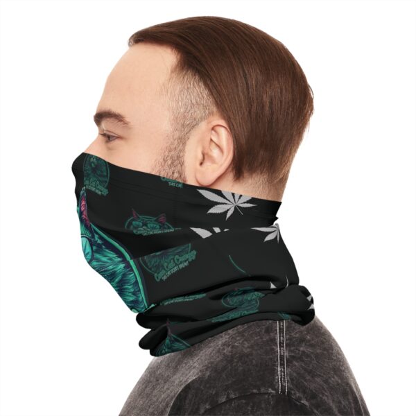 Cool Cat Cannabis Neck Gaiter | Stylish Lightweight Face Covering for Cold Weather - Image 9